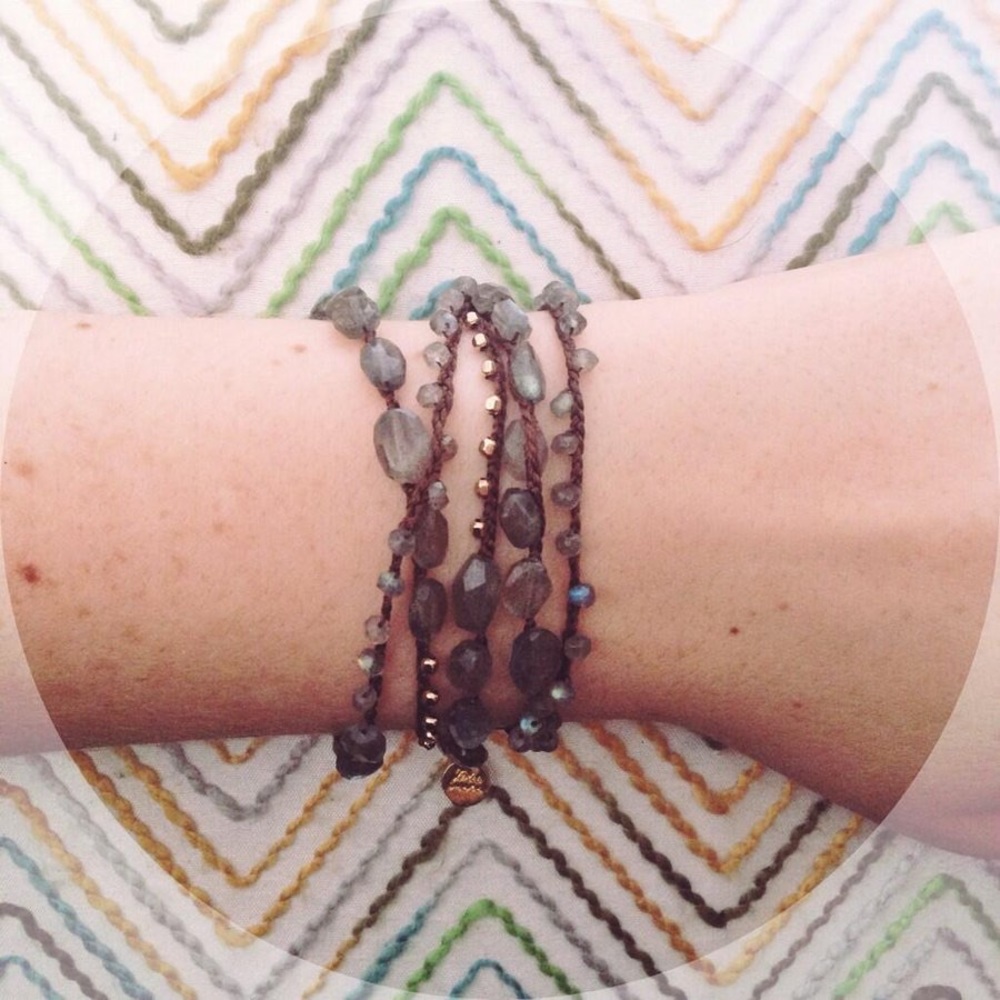 Blee Inara Labradorite wrap bracelet NWOT